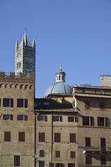 Image showing Ancient palace in Siena