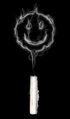Image showing happy smoke