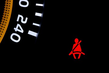 Image showing Seatbelt sign
