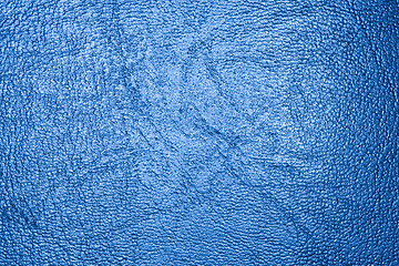 Image showing blue leather texture