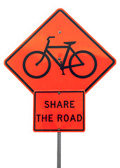 Image showing share the road sign