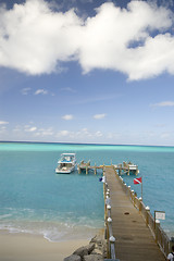 Image showing pier at resort