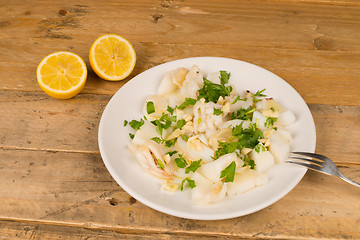 Image showing Spanish seafood tapa