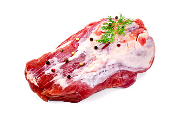 Image showing Meat whole piece with spices