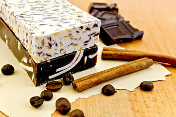 Image showing Soap homemade with chocolate and cinnamon