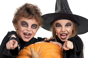 Image showing Child in halloween costume