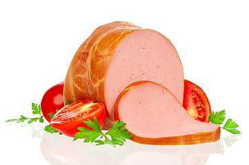 Image showing Boiled sausage