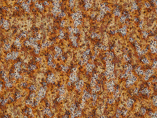 Image showing Rusted steel pattern