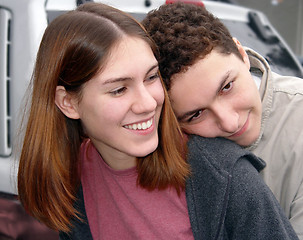 Image showing Couple teenagers