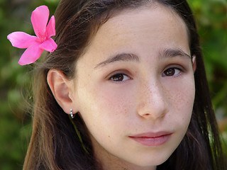 Image showing Girl in a garden