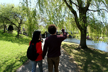 Image showing Couple In The Park