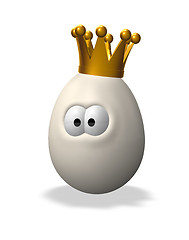 Image showing easter egg with crown