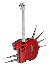 Image showing number ten guitar