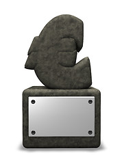 Image showing stone euro symbol