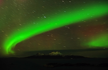 Image showing Aurora over Landegode