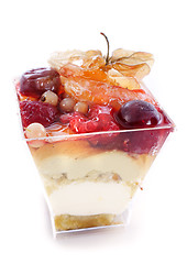 Image showing fruit mousse verrine