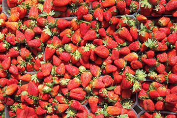 Image showing strawberries background