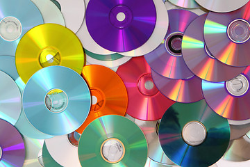 Image showing CD and DVD  technology background