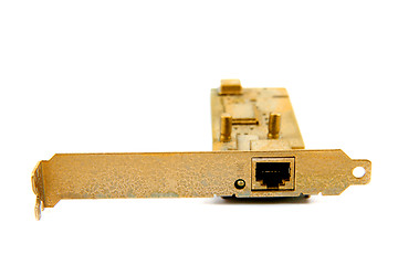 Image showing golden ethernet card