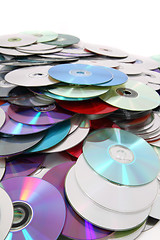 Image showing CD and DVD  technology background