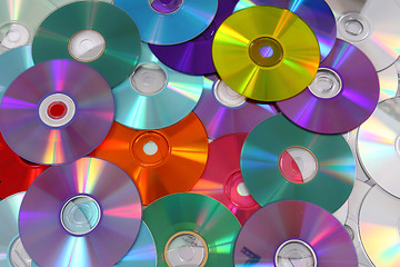 Image showing CD and DVD  technology background