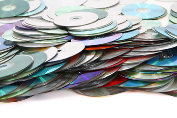 Image showing CD and DVD  technology background