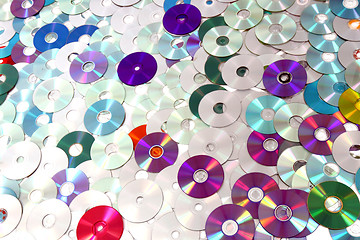 Image showing CD and DVD  technology background