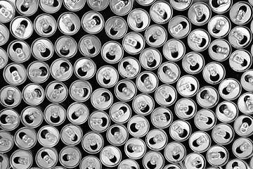 Image showing empty cans background