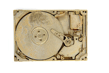 Image showing golden harddrive