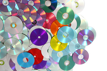 Image showing CD and DVD  technology background