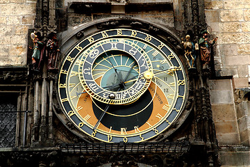 Image showing Prague clock detail