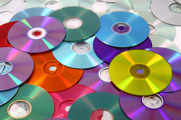 Image showing CD and DVD  technology background