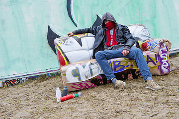 Image showing Graffiti artist