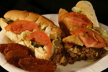 Image showing Cheesesteak Sandwich