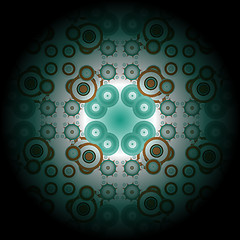 Image showing Abstract green fractal