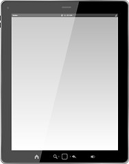 Image showing Tablet PC Isolated on White Background