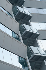 Image showing Office building with balcony