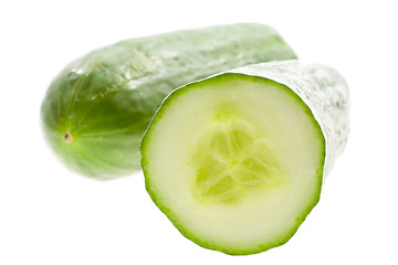 Image showing Closeup of cucumber

