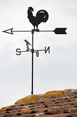 Image showing Wind cock weather vane direction