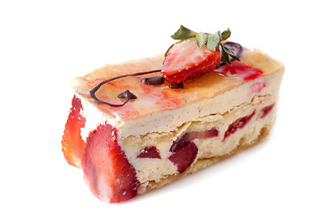 Image showing strawberry cake