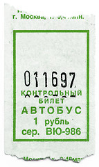 Image showing Tickets on a bus