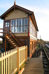 Image showing Vintage Railway Signal Box