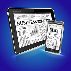 Image showing Concept - Digital News