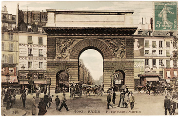 Image showing Paris. Porte Saint-Martin.