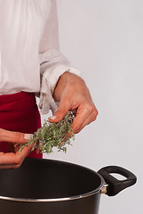 Image showing Using thyme