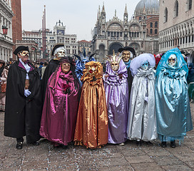 Image showing Group of Disguised People