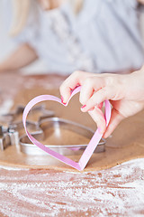 Image showing Heart shaped gingerbread cutter