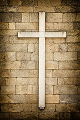 Image showing Cross on the wall