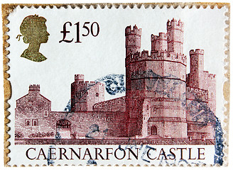 Image showing Caernarfon Castle Stamp