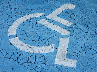 Image showing Parking for disabled